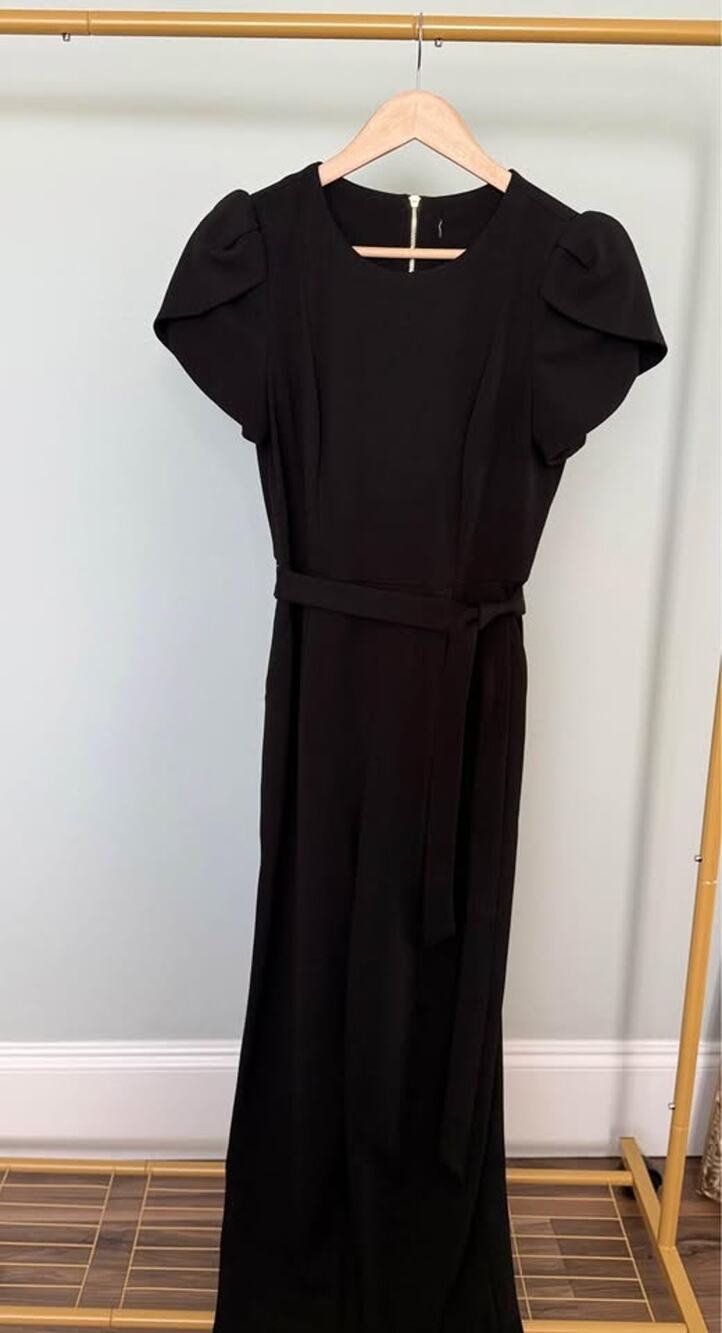 Black Short Sleeve Jumpsuit